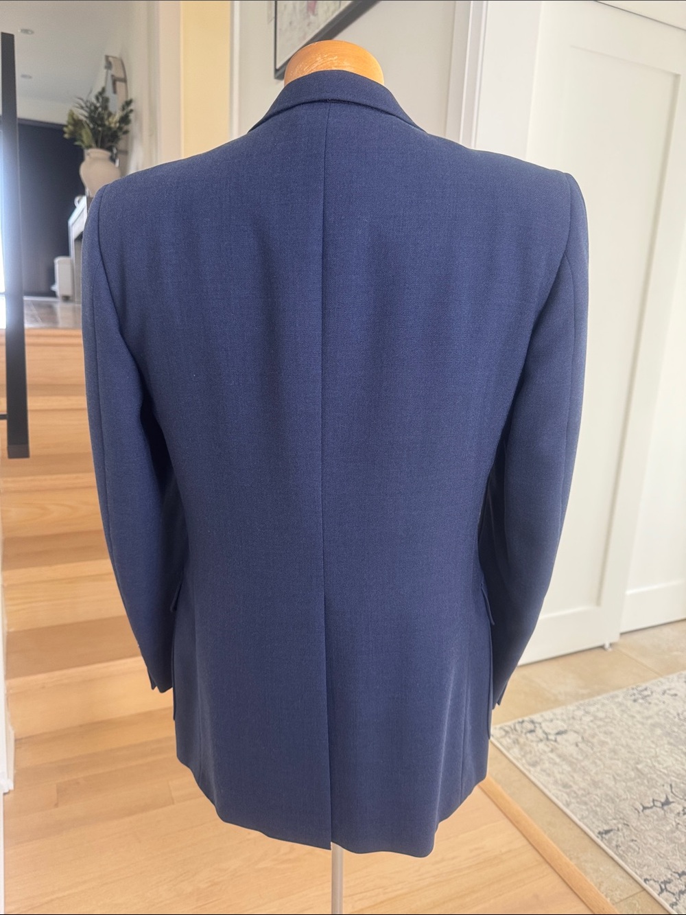 Harry Rosen Samuelsohn Navy Wool Blend Blazer 40R - Picture 4 of 11